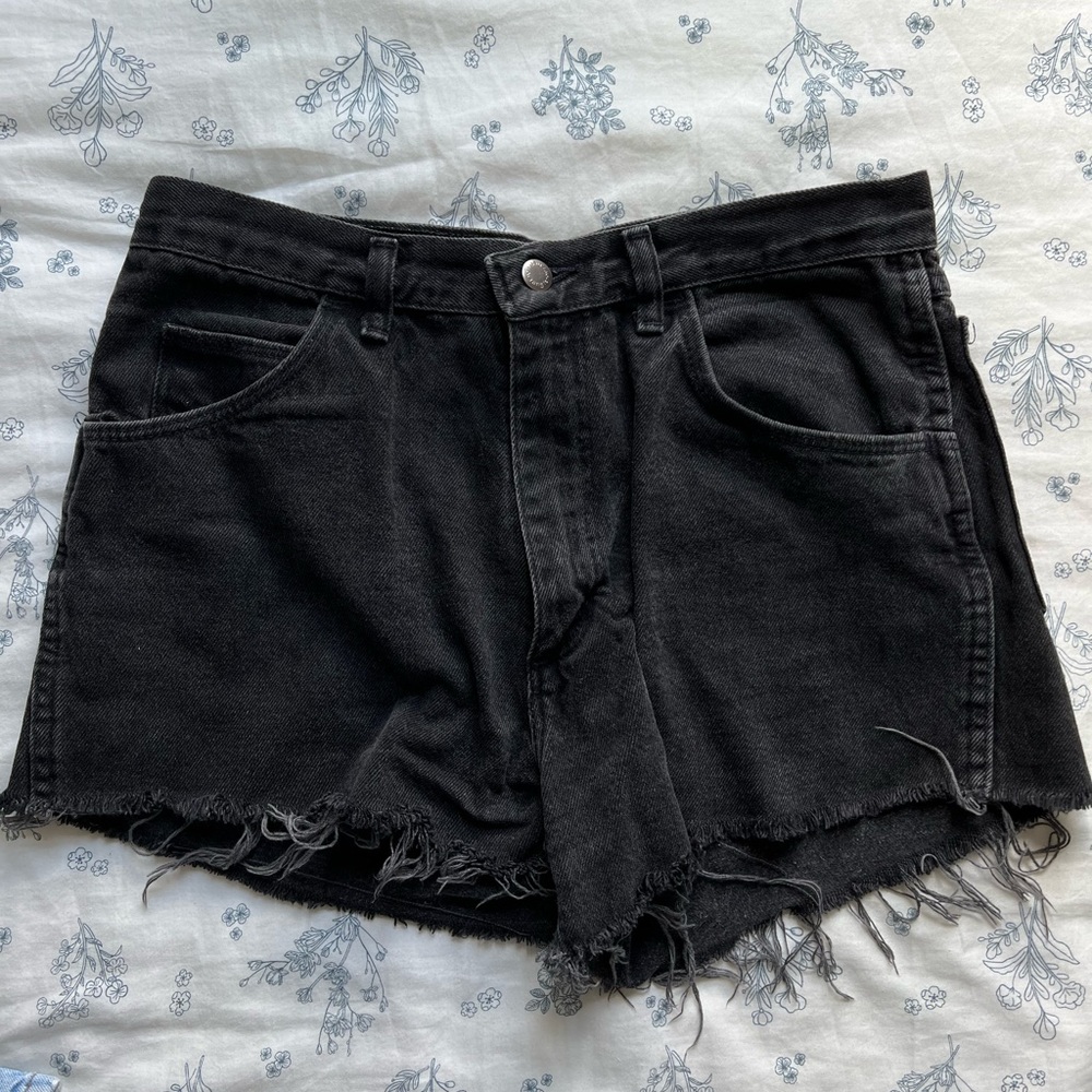 Wrangler - Vintage Black Denim Shorts